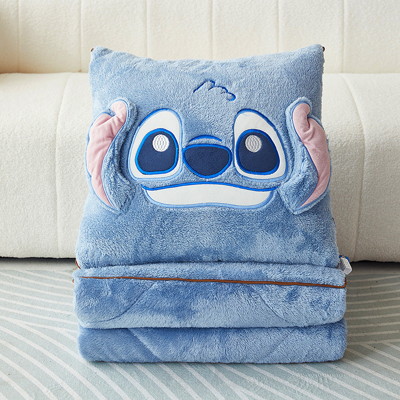 Stitch Throw Pillow Blanket MySnugglePlush